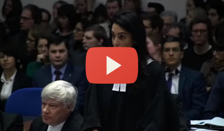 كلمة أمل كلوني الدفاعية عن الأرمن في المحكمة الأروبية لحقوق الإنسان