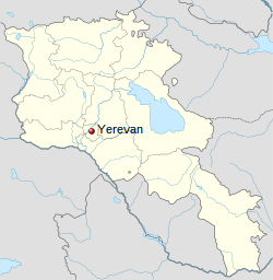 موقع يريفان على الخريطة