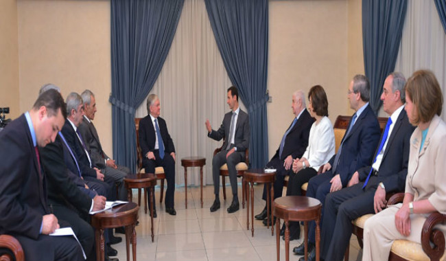 الأسد لنالبانديان: ما عاناه الشعب الأرمني في تاريخه يعانيه اليوم الشعب السوري