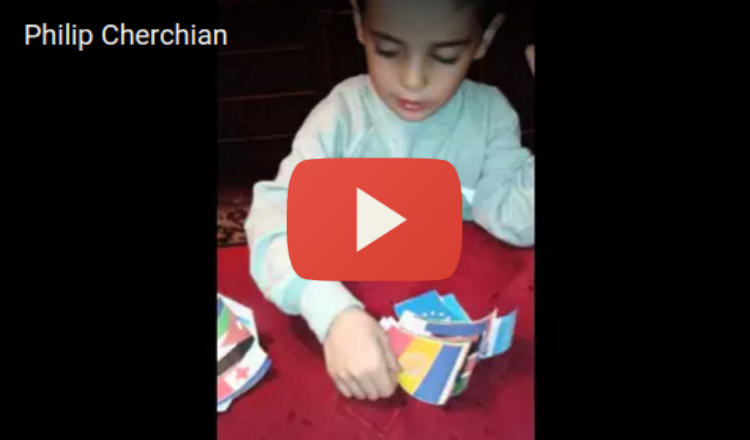 سيدهشك هذا الطفل الأرمني بكمية الدول التي يعرف اسمائها من أعلامها