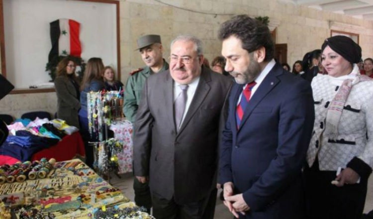 محافظ حلب يفتتح المعرض الخيري لطائفة الأرمن البروتستانت