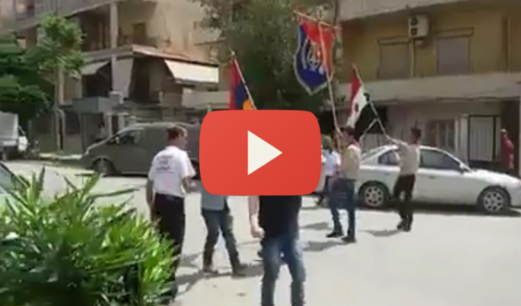 أرمن حلب يحيون الذكرى 101 للإبادة الجماعية.. حلب لا تموت