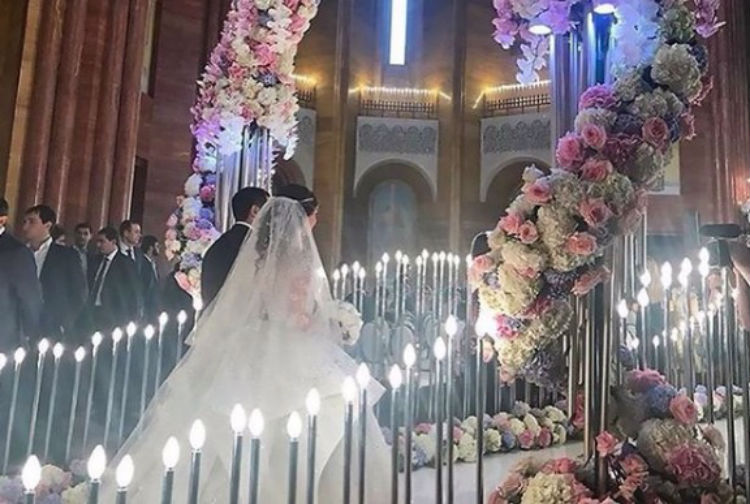 بالصور: حفل زفاف أسطوري لابن أغنى رجل أرمني