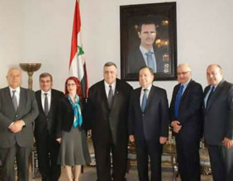 رئيس مجلس الشعب السوري يستقبل رئيس مجلس الأعمال السوري الأرميني