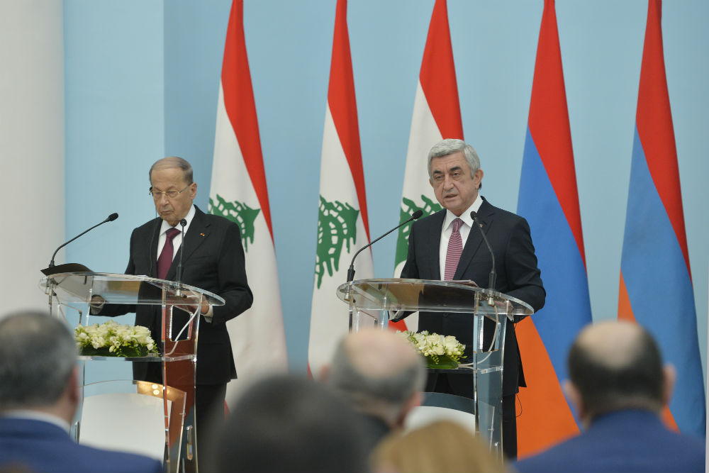 عون: أشكر أرمينيا على وقوفها الدائم إلى جانب لبنان في المحافل الدولية