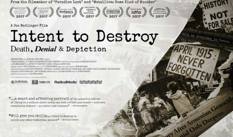 Intend to Destroy: فيلم وثائقي أمريكي عن الإبادة الجماعية الأرمنية