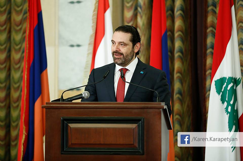 حفل عشاء على شرف كارابيديان.. والحريري: أرمن لبنان عنصر فاعل في نسيج الوطن
