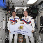 أعلام أرمينيا ويريفان في محطة الفضاء الدولية لأول مرة