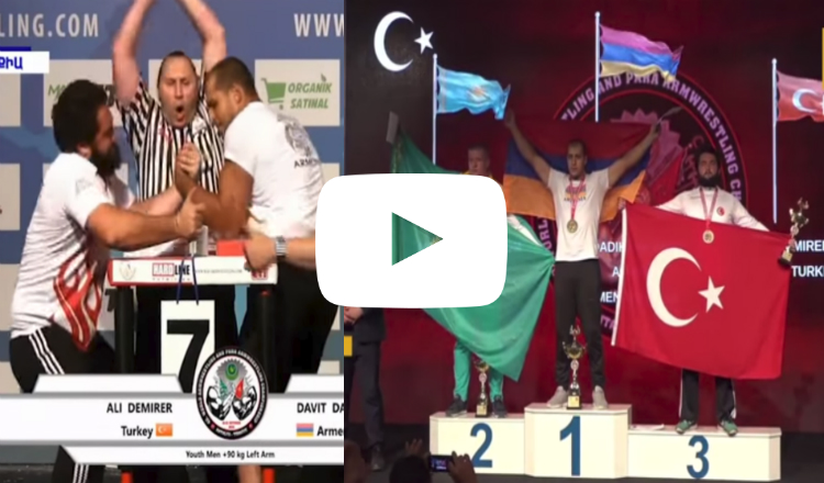 جندي أرمني يفوز بذهبية ويرفع علم أرمينيا في تركيا