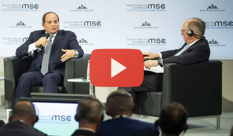 السيسي يدخل على خط القضية الأرمنية في كلمته بمؤتمر ميونيخ للأمن