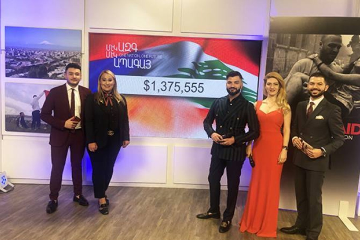 أرمن الولايات المتحدة يتبرعون بـ 1.4 مليون دولار لمساعدة أرمن لبنان